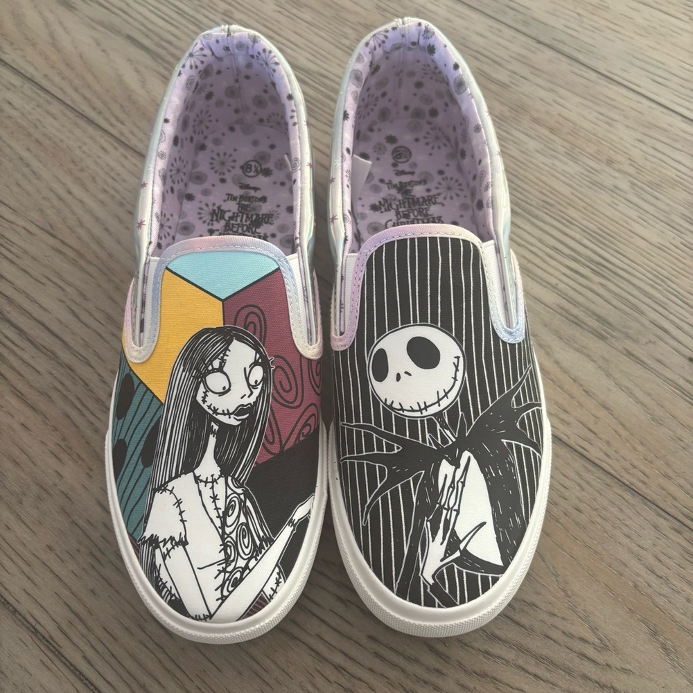 Disney Nightmare Before Christmas Slip-On Sneakers Women’s Size 8.5